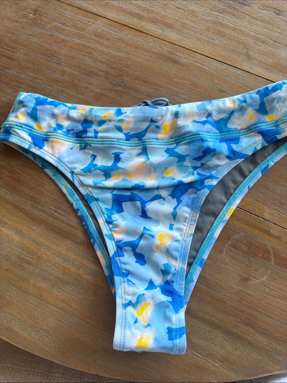 Jolyn Clothing Blue Floral Bikini Bottom Zoe style
